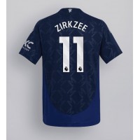 Dres Manchester United Joshua Zirkzee #11 Preč 2024-25 Krátky Rukáv